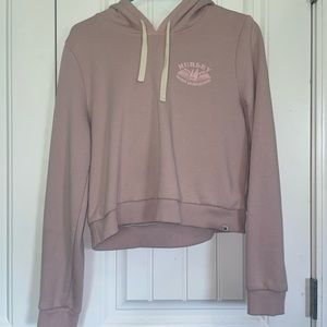Pink Hurley crop sweatshirt